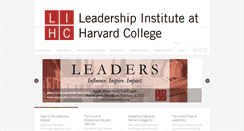 Desktop Screenshot of harvardleaders.org